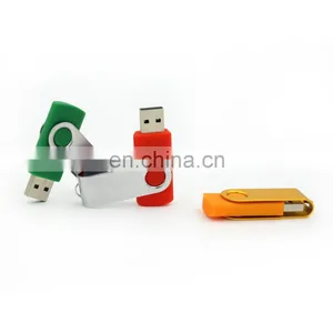 Factory Hot Selling Swivel u Disk Customized Logo Plastic Pendrive 16g 32gb Twister USB Flash Drive thumbnail-3