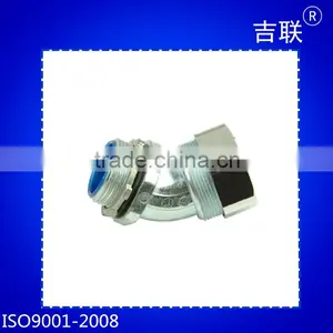 1/2 Inch 90 Degree Galvanized Liquid Tight Fitting thumbnail-2