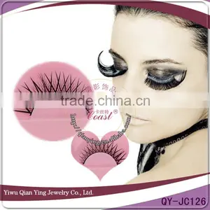 Korea Natural Handmade Black Natural Looking False Eyelashes for Sale thumbnail-1