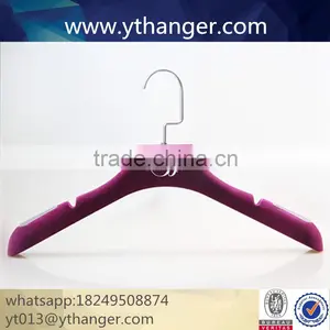 CY-649 Wedding Dress Velvet Hanger Plastic Display Hanger With Flocking Supplier's Choice thumbnail-1