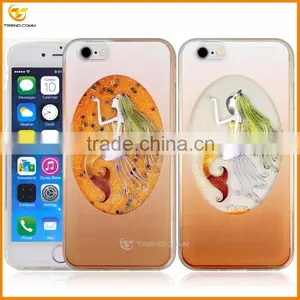 for Iphone 6 Plus Mermaid Printed 3d Quicksand Tpu Phone Case thumbnail-1