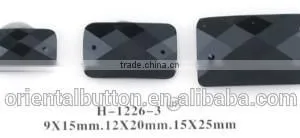 Dyeable Glitter Resin Stone Button With Shank thumbnail-1
