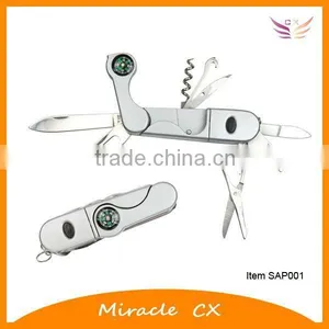 With Compass Plastic Mini Multi Pocket Knife thumbnail-1