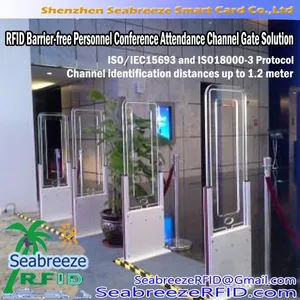 RFID Barrier-free Personnel Conference Attendance Channel Gate Solution thumbnail-1