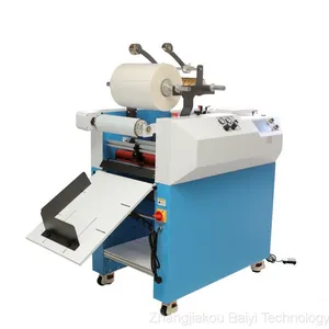 Automatic Paper Feeding and Film Coating Oil Heating Steel Roll Anti Curl Automatic Cutting Made in China thumbnail-3