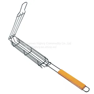 Nonstick Kabob Barbecue Baskets BBQ Food Holder Portable Grill Mesh for Meat Fish Vegetable BBQ Tools thumbnail-4
