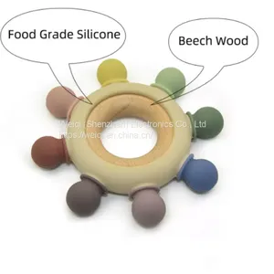 Wholesale Silicone Rudder Teether Rattle Toys By Weiqi thumbnail-2