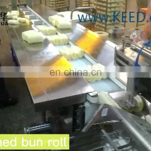 Steamed Bun Bread Burger Automatic Plastic Bag Frozen Food Multipack Flow Wrapping Packing Machine thumbnail-5