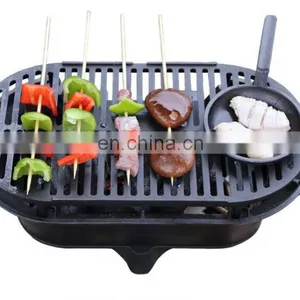 Manufacturer Outdoor Camping Argentine Cast Iron Oval Smoker Charcoal Bbq Grill thumbnail-2