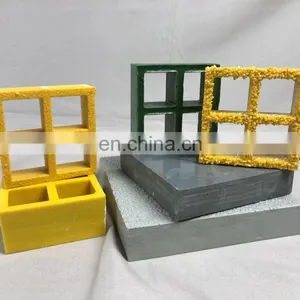 Fiberglass Grille High Quality High Strength Light Weight Customized 38*38*38mm 25*25*25mm 50*50*50mm FRP Molded Grating thumbnail-5