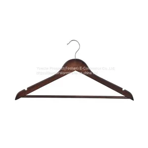 Promotion Wholesale Wooden Clothes Hangers With Bar Vintage Suit Hanger thumbnail-2