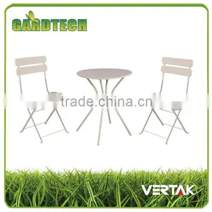 3-piece Folding Metal Bistro Set thumbnail-1