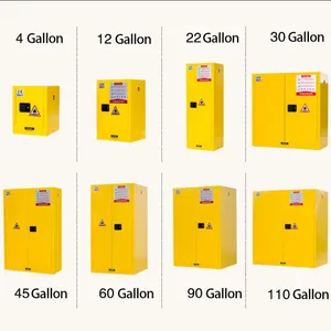 Yellow Safety Cabinet for Flammable Liquids -FCL964 |90 Gallon Sizes With Adjustable Laminate for Industrial Use thumbnail-2