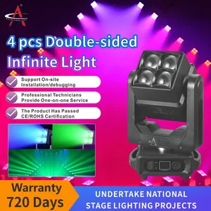 WJ460 Professional Lighting Factory Wholesale 4x60W Double-sided Electrodeless Beam Lighting Double Moving Head Light thumbnail-2