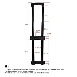 Factory Customized Luggage and Toolbox Handles, Aluminum Alloy, Color Customization thumbnail-2
