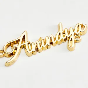 Quality Customized Metal Logo With Smooth Surface Treatment and 3D Artwork for Cloth, Jewelry, Glass Bottles Etc. thumbnail-5