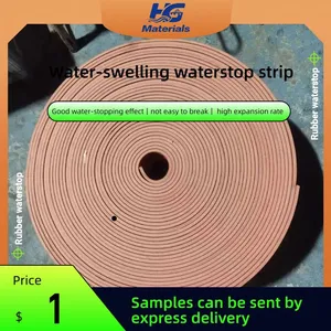 Water-swelling Waterstop Strip 10*20 Construction Joint Sealing Waterproof Adhesive Strip, Putty-type Product, Available in Various Specifications thumbnail-1