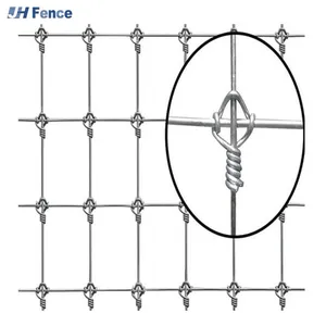5ft 6ft 7ft 8ft High Tensile Steel Wire Cattle Deer Horse Field Fence/12.5 Gauge Woven Wire Mesh Fencing/fixed Knot Farm Fence thumbnail-1