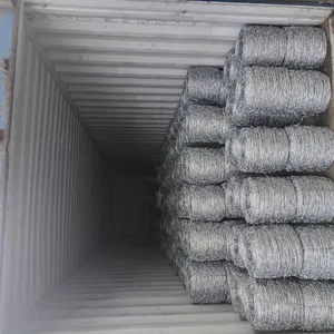 High Tensile Barbed Wire Fence 500 Meters Sharp Edge Barbed Steel 12.5 Galvanized Barb Wire thumbnail-6