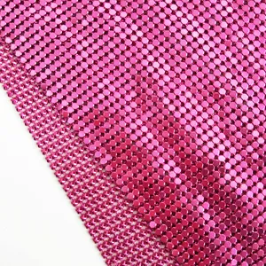 Architectural Metallic Sequin Fabric, Sequined Metallic Mesh Fabric, Suitable for Clothing, Curtains, Tablecloths, Etc. thumbnail-3