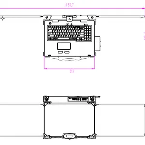 Rugged Computer Triple-Screen Reinforced Desktop Design 350 Nits Brightness IP65 Protection Customizable Solutions thumbnail-4