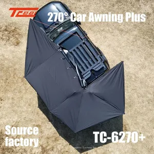 Car Side 270° Awning Plus,carmounted Rotating Sky Curtain,aluminum Alloy Oxford Cloth Canopy,camping Rainproof Sunshade thumbnail-1