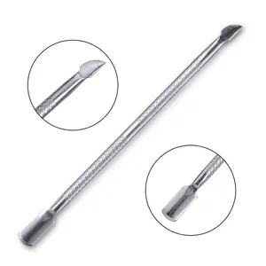 Double-ended Steel Cuticle Pusher/trimmer Cuticle File Cuticle Fork Precision Cuticle Pusher for Gel and Acrylic Nails Steel Nail Tool thumbnail-1