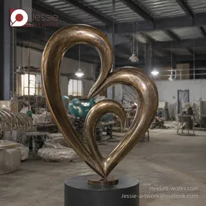 Corten Steel Sculpture for Building Entrance thumbnail-3