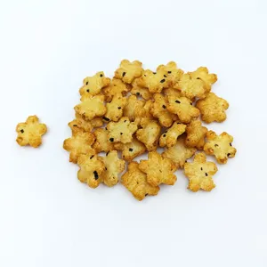 Charming Sakura Cherry Blossom Shape Japanese Style Rice Crackers Soy Sauce Flavor for Wholesale Distributors thumbnail-1