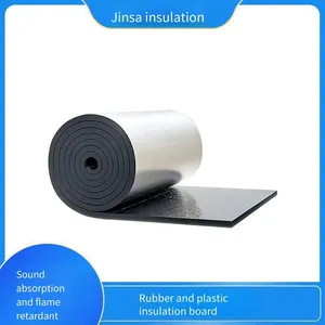 Jinsa Sound-absorbing, Sound-insulating and Heat-insulating Black Rubber and Plastic Pipe Board, Cold-resistant and Frost-resistant, Sufficient Supply thumbnail-1