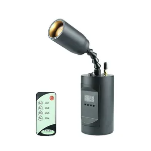 Professional Lighting 10W Warm White Battery Powered LED Pinspot DJ Light Stage Wireless DMX Remote Wedding Manual Zoom Magnet Light thumbnail-1
