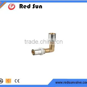 HR7200 Factory Manufacture Forged Brass Water Elbow Compression Plumbing Fittings thumbnail-1