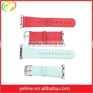 Shen Zhen Factory Supply Colorful Luxury Leather Bands for Apple Watch thumbnail-5