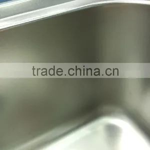 Kitchen Apron Single Bowl Stainless Steel Sink With Tray HD8143 thumbnail-3
