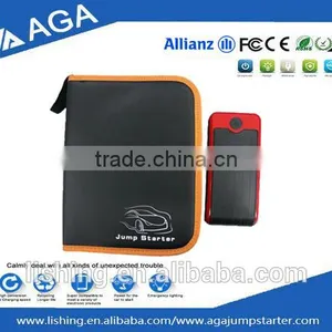 Shenzhen OEM 12000mAh Red Black 12V Mini Emergency Car Jump Charger Starter Booster With SOS Led Flash Light thumbnail-3