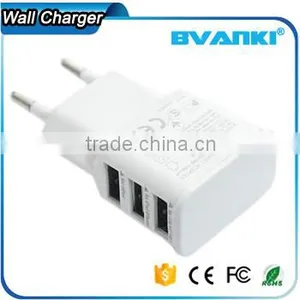 2016 New Premium Travel Universal Multi Port Usb Charger 3 Port Usb Wall Charger Adapter 5V 2A for Samsung for IPhone for HTC thumbnail-3