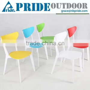 Simple Leisure Colorful Modern Plastic Chairs Wholesale Terrace Cheap Bistro Chairs thumbnail-1