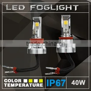 6000k 3000k 15W Silver Plating Universal Fog Lights Car thumbnail-1