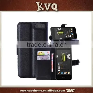 Black Wallet Flip Cover for Amazon Fire Phone Case thumbnail-1
