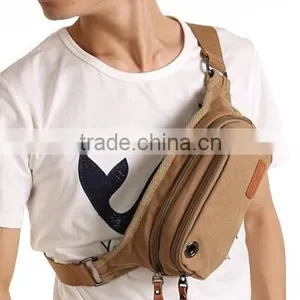 Men Boy Casual Canvas Bag Chest Shoulder ba Chest Hiking Bag Backpack Bag thumbnail-2