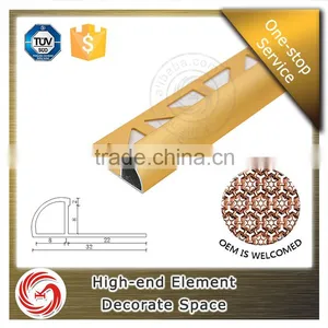 Reasonable Price Semiround Shape Aluminum Wall Tile Trim thumbnail-6