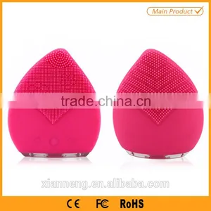 New Product 2016 Electric Silicone Handheld Waterproof Facial Cleansing Brush With Hypoallergenic thumbnail-1
