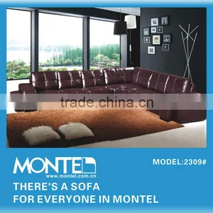 Leather Sofa With Foot Stool thumbnail-2