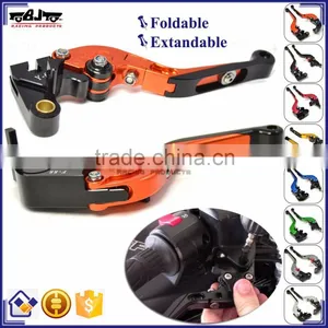 BJ-LS-001-F16/KL CNC Foldable Extendable Motorcycle Brake Clutch Lever for KTM DUKE 390 thumbnail-1