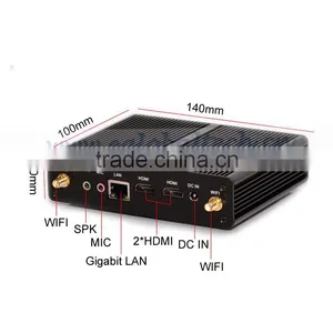 Smallest Fanless Mini PC Intel Celeron N2920 Quad Core Mini PC Office Net Computer Dual USB Port Barebone System Free Shipping thumbnail-2