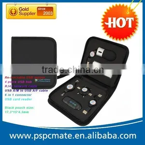 NEW COMPUTER NOTEBOOK TRAVEL KIT CARD READER USB MOUSE Computer Tool USB Kit thumbnail-1