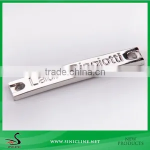 Sinicline Silver Custom Metal Logo Plate for Handbags thumbnail-1