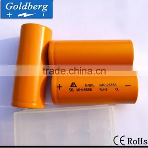 High Drain Li-ion Rechargeable Battery 3500mAh 3.7V MNKE IMR 26650 Battery thumbnail-3