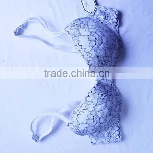 High Quality Embroidered Luxury Padded Latest Fashion Sexy Bra thumbnail-4