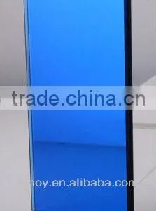 Decorative Blue Colored Mirror Glass, Blue Tinted Mirror Glass thumbnail-4